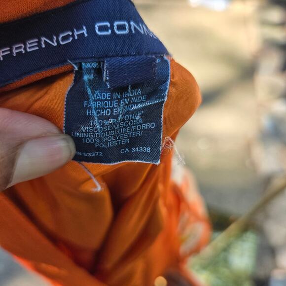 French Connection Italian Summer Tennis core Boho Babydoll Maxi Dress Size 4 - Picture 9 of 12